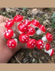 10 sztuk/zestaw Mini grzyby miniatury sztuczny ogród bajki mech rzemiosło żywicy ozdoby stosy rzemiosła dla domu 2 cm
