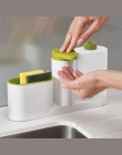 Zmywarka do naczyń gąbka przechowywanie półka Detergent zlewozmywak dozownik mydła w płynie do przechowywania Rack organizator s