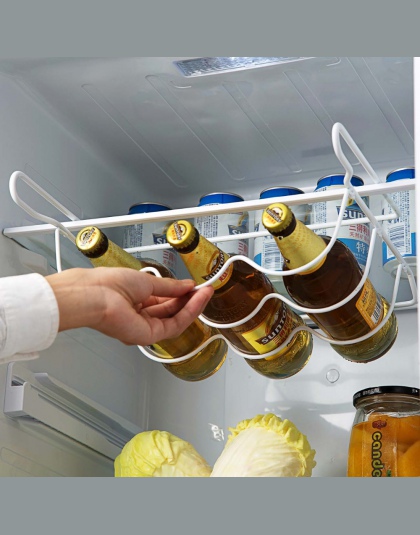 OTHERHOUSE lodówka półka kuchenna półka może piwo BUTELKA WINA uchwyt Rack organizator pojemnik do przechowywania w kuchni lodów