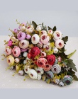 10 głowice/1 bundle Silk tea roses bukiet panny młodej na boże narodzenie dekoracje ślubne nowy rok dekoracji sztuczne rośliny s