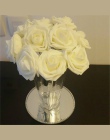 10 głowice 8 CM całkiem urocze sztuczne kwiaty PE piankowe kwiaty — róże bukiet panny młodej dekoracja ślubna do domu Scrapbooki