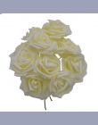 10 głowice 8 CM całkiem urocze sztuczne kwiaty PE piankowe kwiaty — róże bukiet panny młodej dekoracja ślubna do domu Scrapbooki