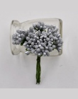 12 sztuk/partia rzemieślnicze sztuczne kwiaty pręcik cukier wesele dekoracje DIY wieniec pudełko Scrapbooking tanie sztuczne kwi