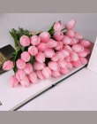 10 sztuk piękno kwiaty jak prawdziwe w dotyku tulipany lateksowe kwiat sztuczny bukiet sztuczny kwiat bukiet ślubny dekoracji kw