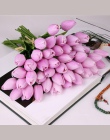 10 sztuk piękno kwiaty jak prawdziwe w dotyku tulipany lateksowe kwiat sztuczny bukiet sztuczny kwiat bukiet ślubny dekoracji kw