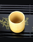 Zielony naturalny czysta Handmade bambusa kubki do herbaty kubek wody bambusa okrągłe kubki do herbaty izolowany mały prezent