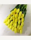 Darmowa wysyłka 31 sztuk/partia pu mini kwiat tulipana prawdziwy dotyk bukiet ślubny kwiat sztuczne jedwabne kwiaty do dekoracji