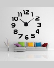 Nowy zegar zegarek zegary ścienne horloge 3d diy akrylowe naklejki na lusterka dekoracji domu salon igły kwarcowy darmowa wysyłk