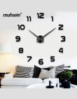 2019 dekoracje ślubne WallClock zegarek muhsein 3D DIY akrylowe lustro naklejki ścienne wystrój salonu kwarcowy igły darmowa wys
