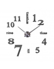 2019 gorąca sprzedaż home decoration 3d lustro zegary osobowość mody diy okrągły salon duży zegar ścienny zegarek darmowa wysyłk