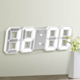 Hot! 3D doprowadziły nowoczesny zegar ścienny cyfrowy ścienny zegar zegarek budzik biurkowy Nightlight Saat zegar ścienny do dom