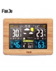 FanJu fj3365 cyfrowy budzik stacja pogodowa kolor czujnik temperatury i wilgotności barometr prognoza pogody biurko stół zegarek
