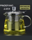 PINDEFANG 600 ~ 1500 ml ręcznie dmuchane odporność na ciepło-30 ~ 150 oC ze szkła borokrzemianowego szklany imbryk z ulepszoną z