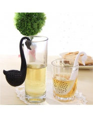 1 sztuk Swan łyżka sitko do herbaty zaparzacz łyżeczka filtr workowy kuchnia z tworzywa sztucznego czajniczek kapsułki wielokrot