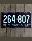 Hohappyme amerykański tablicy rejestracyjnej stany zjednoczone tablice znaki numer samochodu garażu dekoracji metalowa plakietka