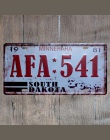 Hohappyme amerykański tablicy rejestracyjnej stany zjednoczone tablice znaki numer samochodu garażu dekoracji metalowa plakietka