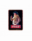 Lodu zimne napoje tablica Vintage Cola metalowe plakaty Shabby Chic naklejki ścienne dla Pub Bar Cafe klub plakietka emaliowana 