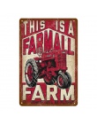 Vintage Home Decor maszyna do Farmall ciągniki rolnicze metalowe plakietki emaliowane Ford rolnictwa Wall Art malarstwo plakat B