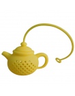 2019 nowe szczegóły dotyczące czajnik-kształt sitko do zaparzacza silikonowe torebkę liść filtr dyfuzor kolorowe napar herbaty i