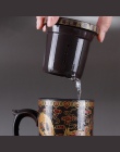 Okrągły fioletowy królowej Pu'er filtr filiżanka herbaty kubki ceramiczne kubki biurowe prezent podróży kung fu na herbatę 300 M
