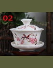 Chińskie tradycje gai wan zestaw do herbaty Bone herbata chińska zestawy Dehua gaiwan porcelanowy garnek zestaw do podróży piękn