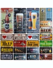 [SQ-DGLZ] gorącego piwa tablicy rejestracyjnej sklep Bar dekoracje ścienne plakietka emaliowana Vintage Metal zaloguj wystrój do