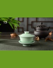 Chińskie tradycje gai wan zestaw do herbaty Bone herbata chińska zestawy Dehua gaiwan porcelanowy garnek zestaw do podróży piękn