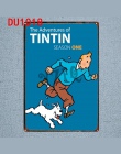 Tintin Cartoon plakietki emaliowane metalowa tablica ścienna Pub dla dzieci pokój Home Art Party wystrój w stylu Vintage żelazo 