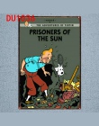 Tintin Cartoon plakietki emaliowane metalowa tablica ścienna Pub dla dzieci pokój Home Art Party wystrój w stylu Vintage żelazo 