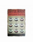 Menu kawy dla Cafe Bar Pub dekoracje ścienne metalowy znak Vintage Home Decor plakietki emaliowane metalowe płytki nazębnej Retr
