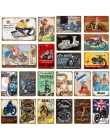 Klasyczne Ariel motocykli metalowe plakietki emaliowane Vespa Electrombile plakat do garażu klub sklep Home Decor rocznika dekor