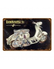 Klasyczne Ariel motocykli metalowe plakietki emaliowane Vespa Electrombile plakat do garażu klub sklep Home Decor rocznika dekor