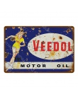 Olej silnikowy metalowe znaki motocykl samochód ciężarowe garażu wystrój Vintage Tin plakat płyta hotelu Pub Home Art Craft deko