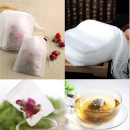 100 sztuk/partia torebki na herbatę 5.5x7 CM puste torebki na herbatę z Seal filtr papier do Herb luźne herbaty