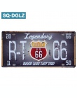 [SQ-DGLZ] gorąca Route 66 tablicy rejestracyjnej sklep Bar dekoracje ścienne plakietka emaliowana Vintage Metal zaloguj wystrój 