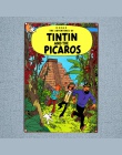 Tintin film animowany plakietka emaliowana metalowa płyta żelaza malarstwo ścienne dla dzieci pokój Bar domu sztuki rzemiosła wy