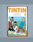 Tintin film animowany plakietka emaliowana metalowa płyta żelaza malarstwo ścienne dla dzieci pokój Bar domu sztuki rzemiosła wy