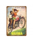 Klasyczne Route 66 Motorcylces plakat Pub Bar garażu dekoracji skuter plakietki emaliowane Retro w stylu Vintage metalowa płyta 