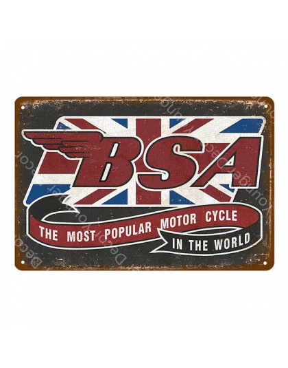 Klasyczne Route 66 Motorcylces plakat Pub Bar garażu dekoracji skuter plakietki emaliowane Retro w stylu Vintage metalowa płyta 