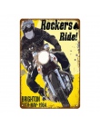 Klasyczne Route 66 Motorcylces plakat Pub Bar garażu dekoracji skuter plakietki emaliowane Retro w stylu Vintage metalowa płyta 