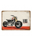 Klasyczne Route 66 Motorcylces plakat Pub Bar garażu dekoracji skuter plakietki emaliowane Retro w stylu Vintage metalowa płyta 
