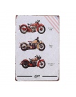 Klasyczne Route 66 Motorcylces plakat Pub Bar garażu dekoracji skuter plakietki emaliowane Retro w stylu Vintage metalowa płyta 