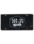 Hot darmowa WiFi Hotspot metalowy samochód płyta Vintage Home Decor plakietka emaliowana Bar \, Pub \ hotelu dekoracyjne metalow