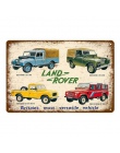 American Classic Ford Land Rover Car w stylu Vintage plakat metalowe tabliczki cyny tablica dla Pub Bar Club garażu wystrój domu