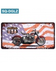 [SQ-DGLZ] USA tablica rejestracyjna na motocykl Bar dekoracje ścienne ROUTE 66 plakietka emaliowana Vintage Metal zaloguj wystró