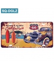 [SQ-DGLZ] USA tablica rejestracyjna na motocykl Bar dekoracje ścienne ROUTE 66 plakietka emaliowana Vintage Metal zaloguj wystró