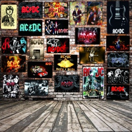 Zespół muzyczny Vintage plakietka emaliowana shabby chic gwiazda metalowa płyta Retro garaż dekoracje dla domu ściany Bar plakat