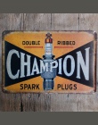 Świece zapłonowe metalowa płyta Shabby Chic Vintage plakietka emaliowana ścienne Bar Home Art Craft garażu Decor Cuadros 30X20 C