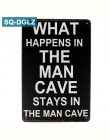 [SQ-DGLZ] oryginalny człowiek jaskinia metalowy znak Bar dekoracje ścienne w stylu Vintage metalowe rzemiosło wystrój domu malow