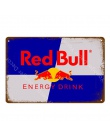 Ice Cold Soft Drink Red Bull Metal Tin Signs fajne napojów Redbull plakat Pub Bar Home Cafe Shop restauracji dekoracje ścienne